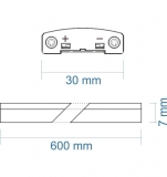 LED Unterbauleuchte 9W 24V 680lm 100 wei