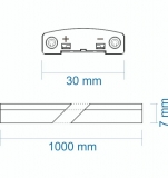 LED Unterbauleuchte 15W 24V 1140lm 100 wei