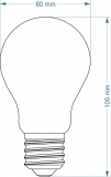 A60 Glassic LED bulb 4,5W