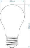 A60 E27 LED Lampe 4,5W 320lm 320 warmwei