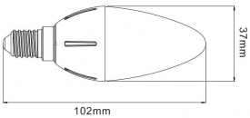 C37 LED Kerze 5,5W 470lm 200 warmwei